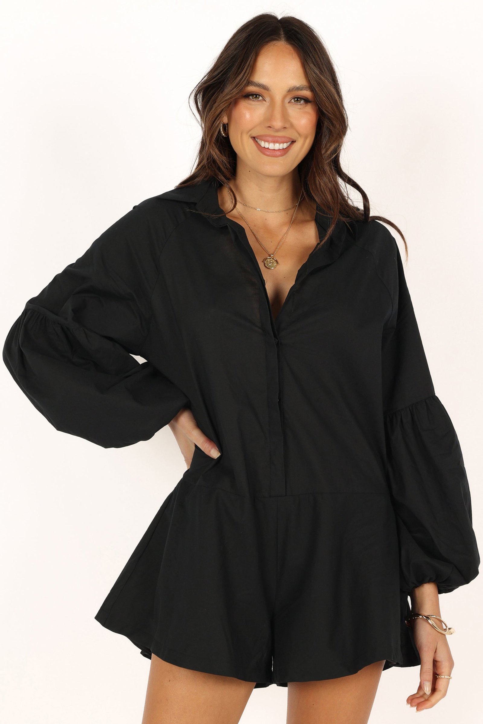 Elsa Romper - Black — view 1