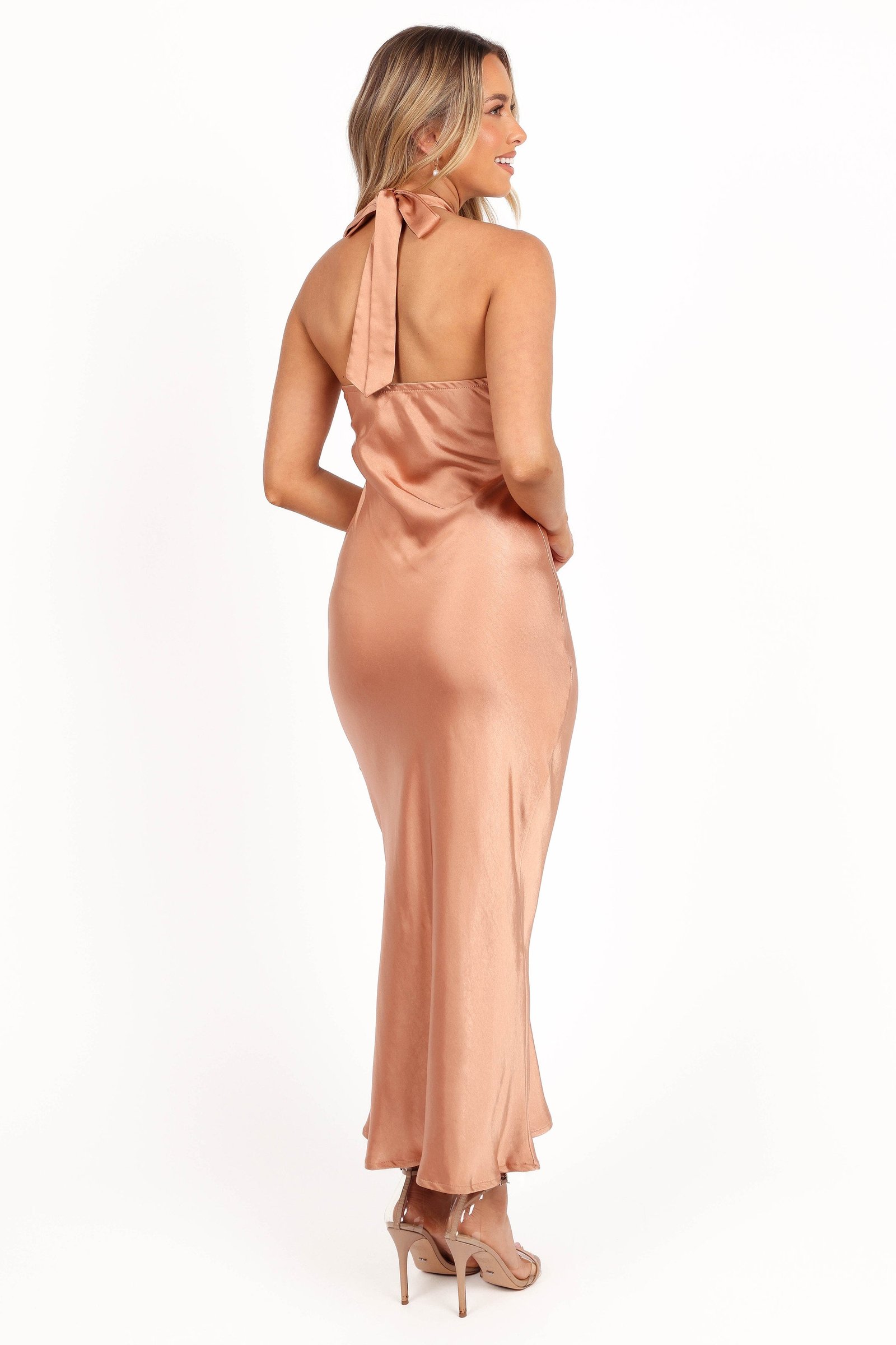 Grasie Midi Dress - Bronze — view 6