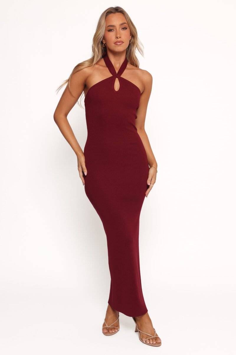 Nessa Midi Dress - Dark Cherry — view 1