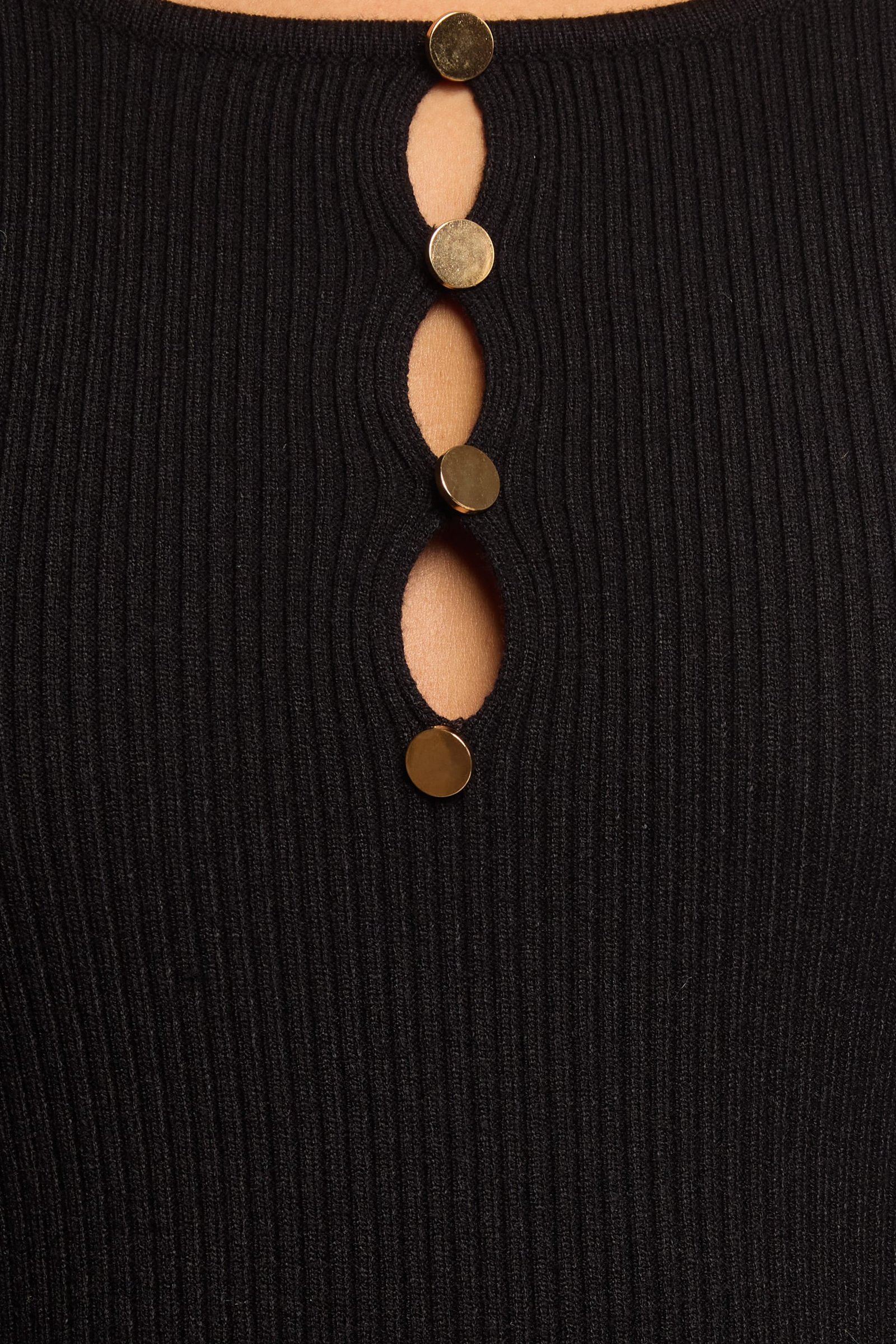Maxwell Knit Maxi Dress - Black — view 7