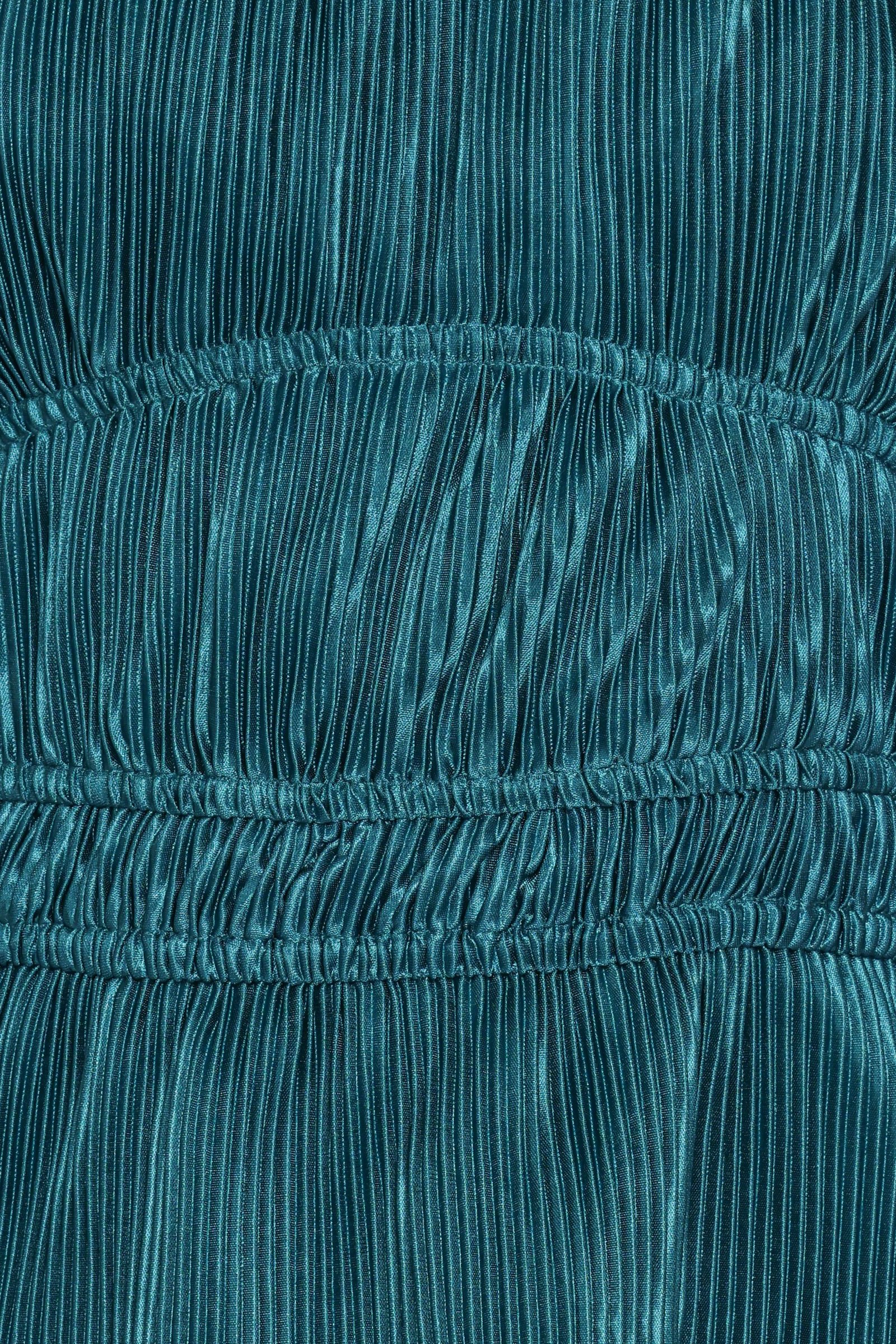 Ceppia Plisse Top - Green — view 6