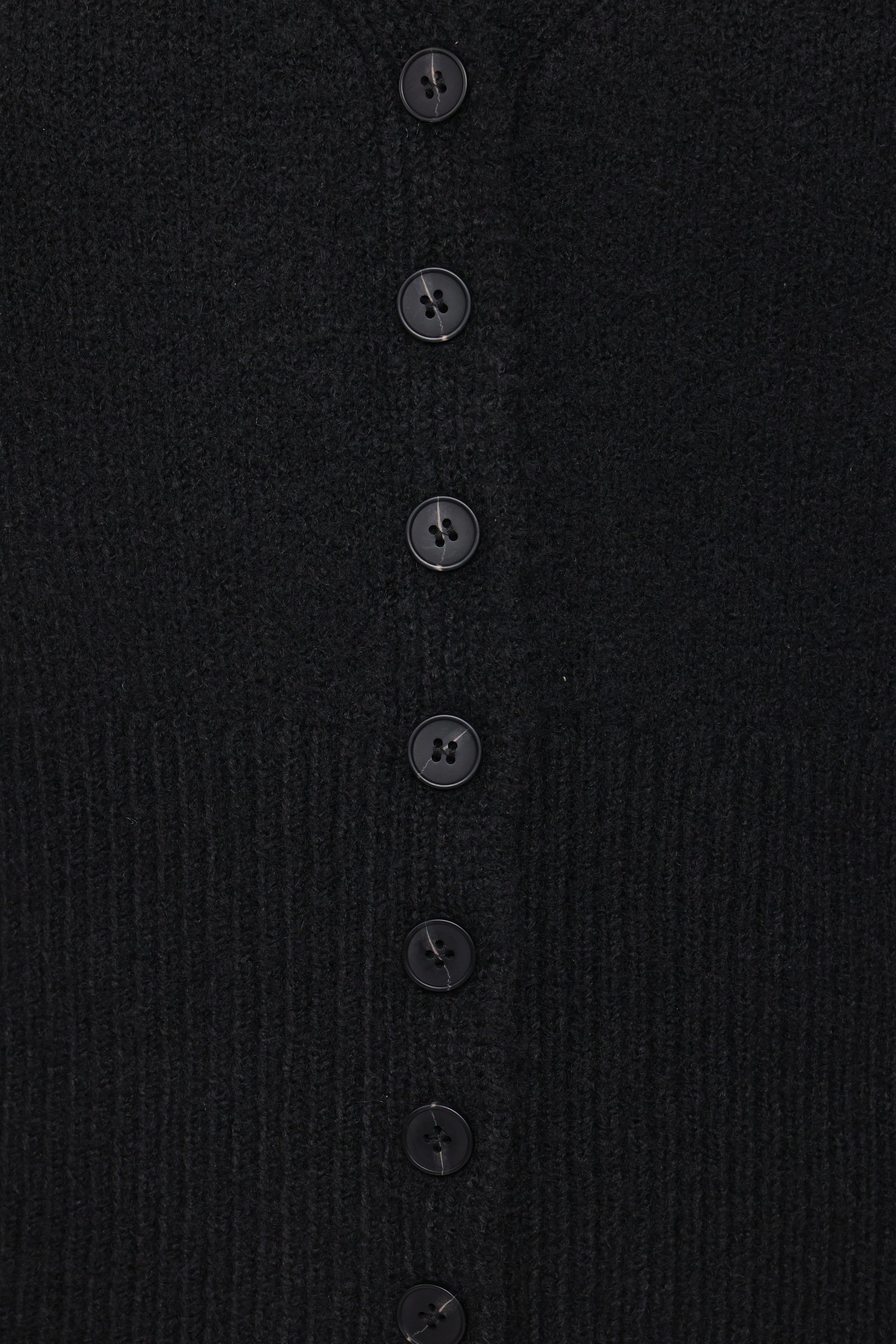 Salome Lace Trimmed Cardigan - Black — view 9