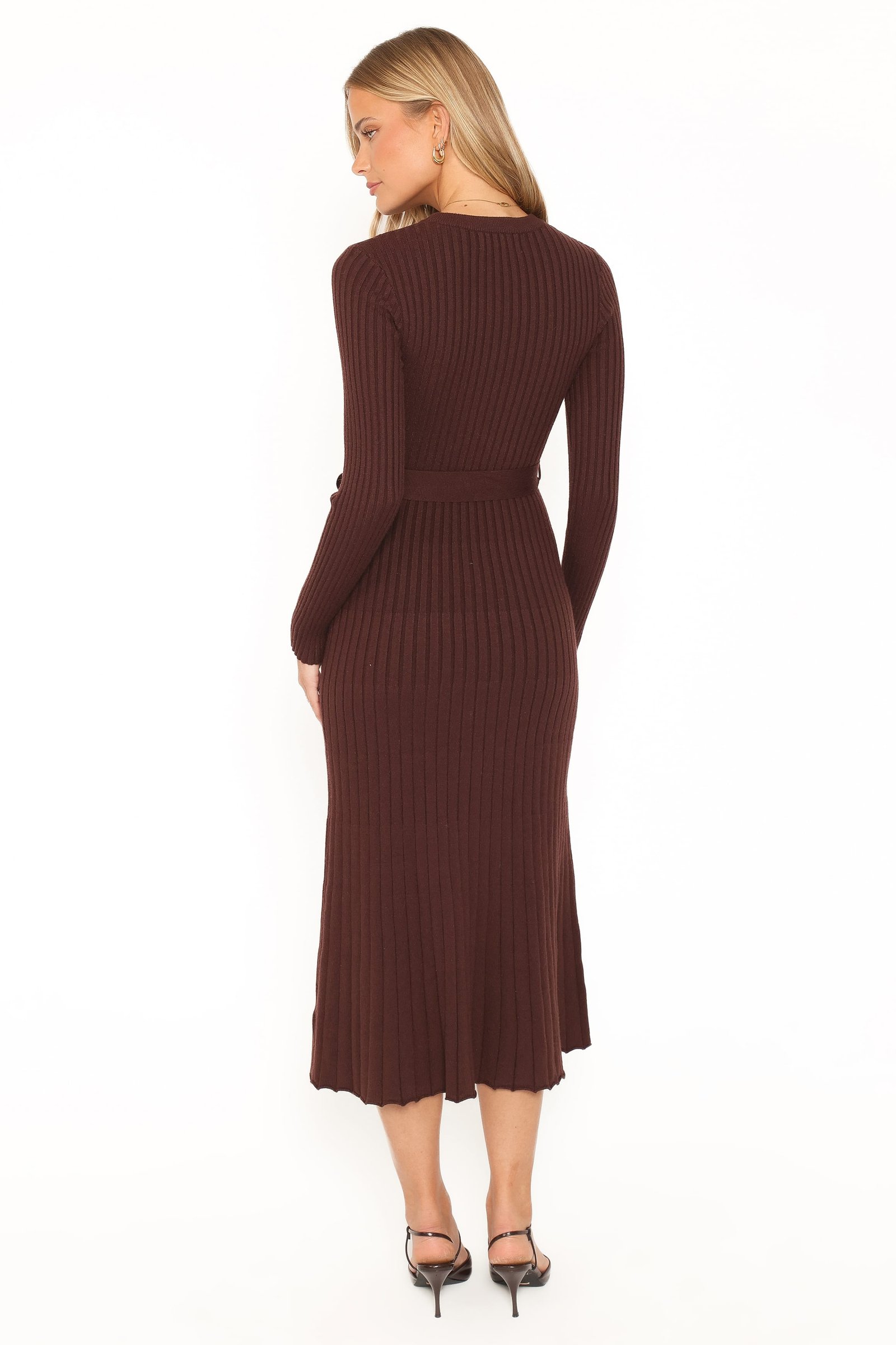 Rhianna Dress - Rum Raisin Brown — view 5