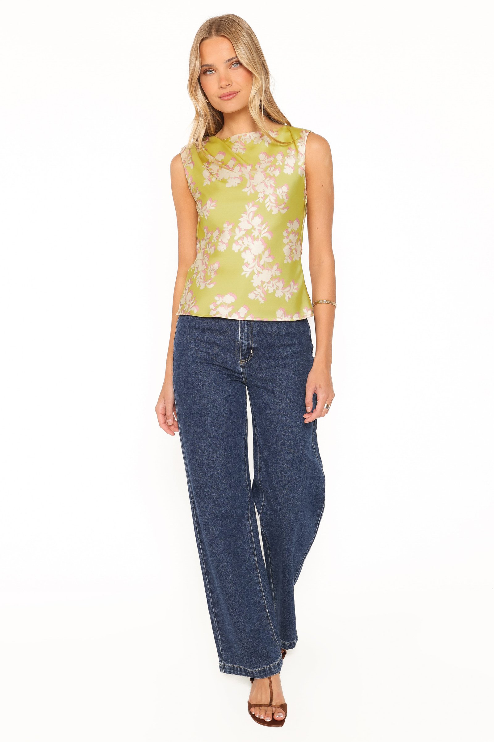 Richards Top - Green Rum Floral — view 7